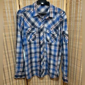 Men's "SouthPole" brand Long sleeve button up shirt.